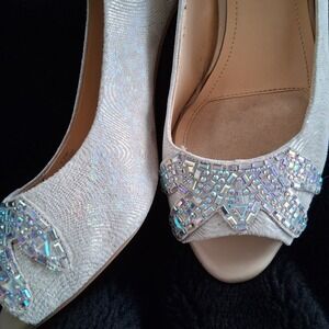 Alex‎ Marie Iridescent Bling Heels Pumps VGUC 9.5 M